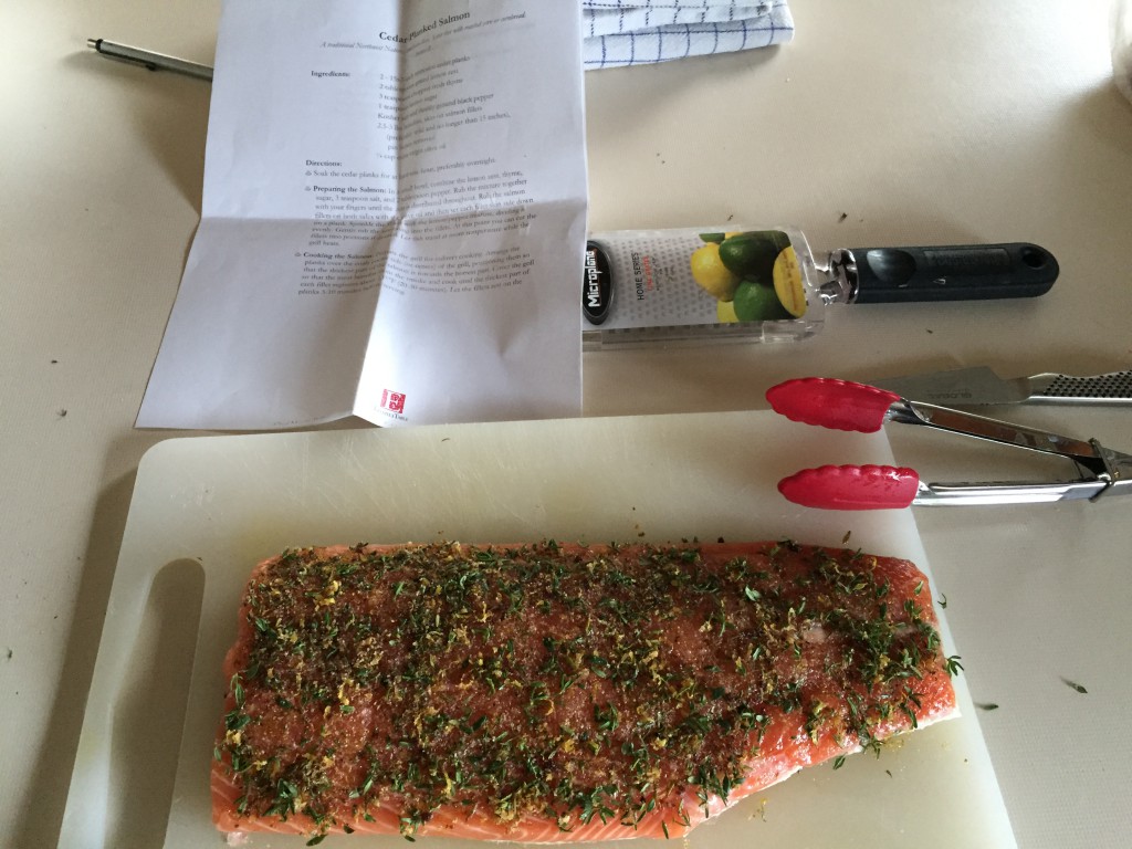 Cedar-Planked Salmon - røget laks på cedertræsplanke