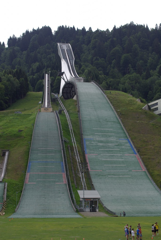 Ski jumping hills