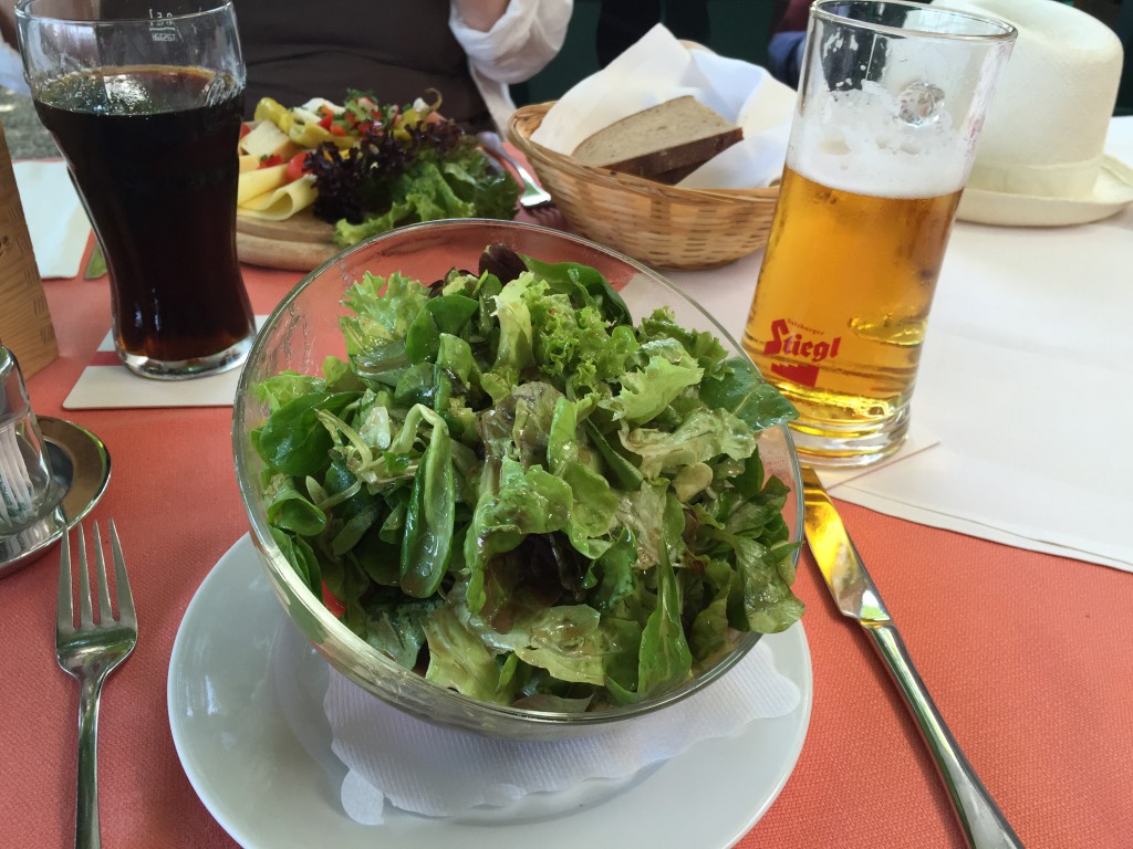 Mixed salad at Stiegkeller