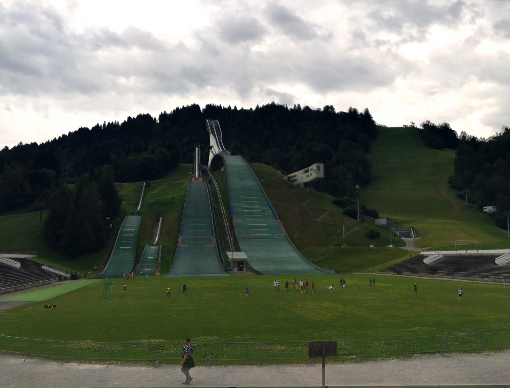 Ski jumping hills
