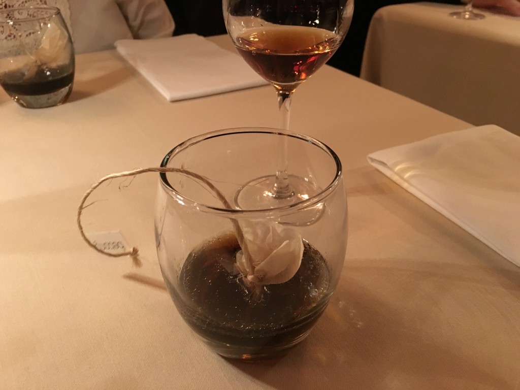 Black Truffle Tea and Lustau, 'Los Arcos', Amontillado, Jerez, Spain