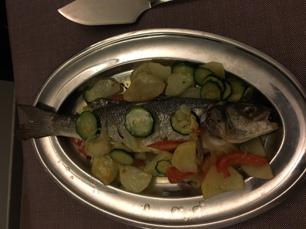 Fisk med grønsager
